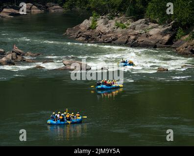 Travi al ponte New River Gorge Bridge nella Virginia Occidentale Foto Stock