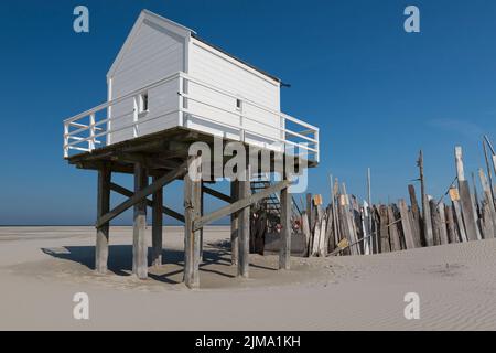 Cottage mare sull'isola di Vlieland Foto Stock