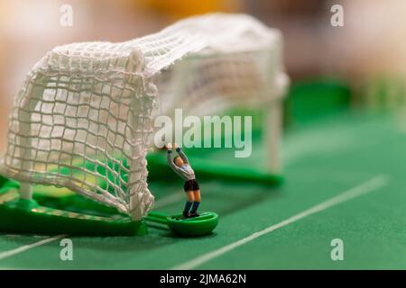 Giochi di Calcio da tavolo vintage Subbuteo Foto Stock