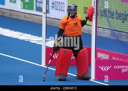 Abigail BOYE del Ghana durante il Women's Hockey Pool Una partita tra Ghama e India il giorno uno dei Giochi del Commonwealth all'Università di Birmingham Hockey & Squash Center, Birmingham, Inghilterra Venerdì 29th luglio 2022. (Credit: Mark Fletcher | MI News) Credit: MI News & Sport /Alamy Live News Foto Stock