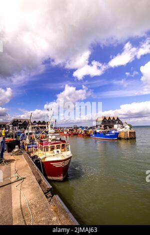 Whitstable Harbour, Kent, England Regno Unito Foto Stock