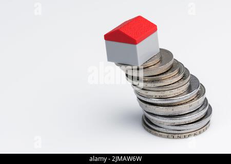 Visualizzazione concettuale di un atto finanziario relativo alla proprietà Foto Stock