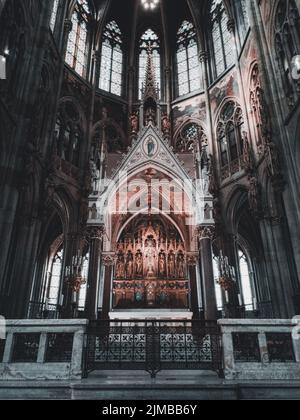 Vienna, Austria - famoso Votivkirche Chiesa Votiva interno Foto Stock