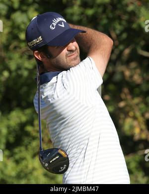 Spagna Jorge Campillo durante il secondo giorno del Cazoo Wales Open al Celtic Manor Resort di Newport, Galles. Data foto: Venerdì 5 agosto 2022. Foto Stock