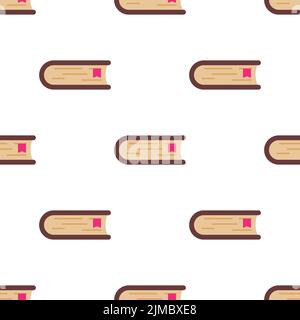 Vista laterale dei libri motivo di sfondo senza giunture Illustrazione Vettoriale
