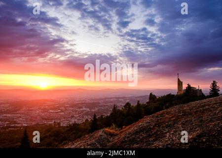 Tramonto, Penha Guimaraes Foto Stock