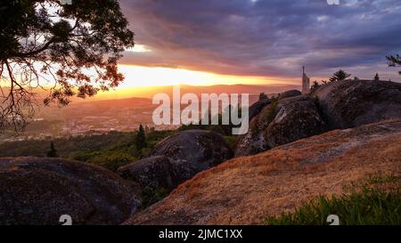 Tramonto, Penha Guimaraes Foto Stock