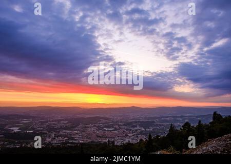 Tramonto, Penha Guimaraes Foto Stock