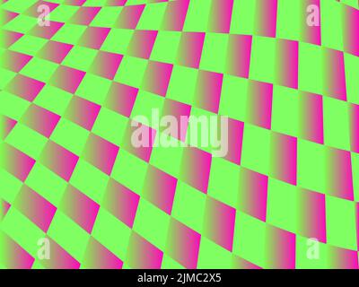 Viaggio psichedelico e acido rave. Mesh distorta, illusione ottica. Colore gradiente di sfondo astratto brillante. Design per poster, striscioni e materiale promozionale Illustrazione Vettoriale