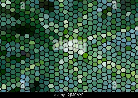 Astratto colorato miele a nido d'ape senza cuciture modello sfondo mosaico esagonale da foglie verde brillante Foto Stock