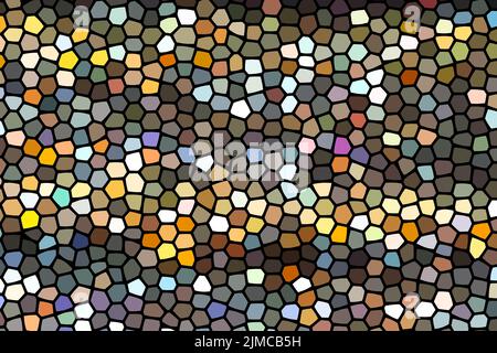 Sfondo Hexagon Rainbow e colore pastello. Carino luminoso multicolor viola blu verde giallo arancione rosa striscia rossa Abstract bac Foto Stock