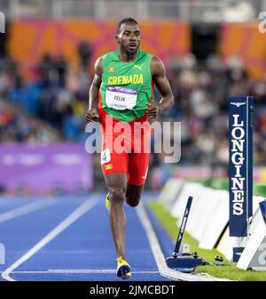 Birmingham, Regno Unito. 5th ago 2022. 5th agosto 2022; Alexander Stadium, Birmingham, Midlands, Inghilterra: Giorno 8 dei Giochi del Commonwealth 2022: Kurt Felix (GRN) in competizione nel Decathlon maschile 1500m Credit: Action Plus Sports Images/Alamy Live News Foto Stock