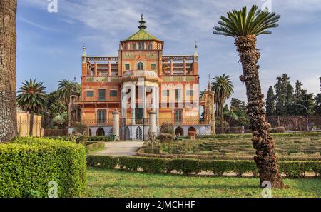 Palazzina Cinese, Palazzo Cinese, Palermo, Costa Nord, Sicilia, Italia Foto Stock