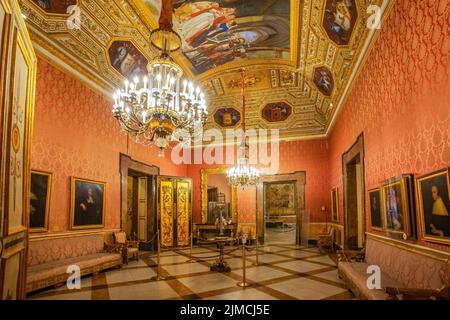 Palazzo reale, Palazzo reale, Napoli, Golfo di Napoli, Campania, Italia meridionale, Italia Foto Stock