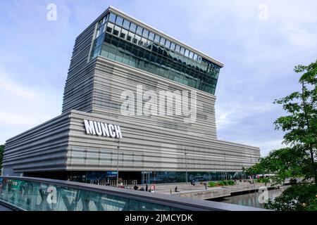 Il nuovo Museo del Munch, gli architetti Juan Herreros e Jens Richter, Oslo, Norvegia Foto Stock