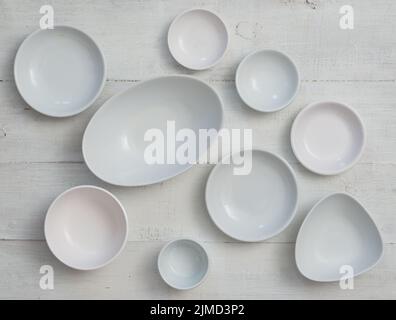 Piatti vuoti Foto Stock