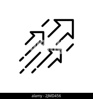 Frecce icona vettore set. Interfaccia illustrazione segno raccolta. Multimedia simbolo o logo. Illustrazione Vettoriale