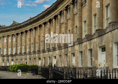 Il Royal Crescent, Bath, Somerset, Inghilterra Foto Stock