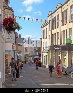 High Street, Stroud, Gloucestershire, Inghilterra, Regno Unito, GL5 1AS Foto Stock