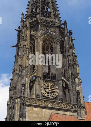 MÃ¼nster - Chiesa di San Lamberto (St Lamberti-Kirche), Germania Foto Stock