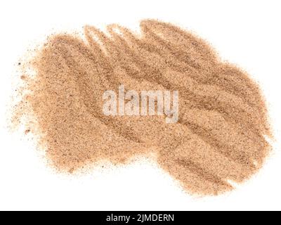 Sabbia su bianco Foto Stock