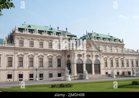 Palazzo Belvedere superiore a Vienna Foto Stock