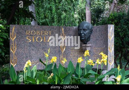 Monumento al compositore austriaco Robert Stolz a Vienna Foto Stock