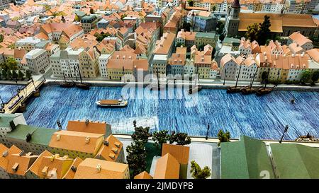 KALININGRAD, RUSSIA modello storico della città di Kaliningrad Foto Stock