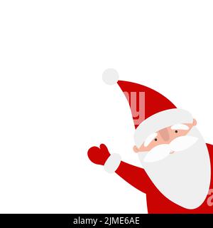 Babbo Natale che sventura e saluto. Illustrazione Vettoriale