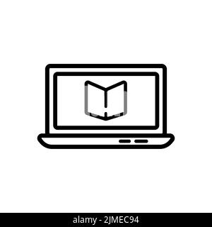 Icona vettore formazione online. Icona vettore correlato a formazione online Illustrazione Vettoriale