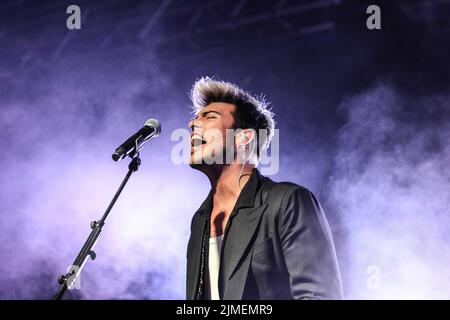 Fermento Festival 2022, Urgnano BG, Italia, 05 agosto 2022, Antonio Stash Fiordispino durante il Kolors - Concerto di Musica Foto Stock