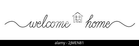 Calligrafia disegnata a mano e lettere a pennello penna. Design per biglietti di auguri e inviti per le feste, riscaldamento domestico, decorazioni volantini, poster, banner. Illustrazione Vettoriale