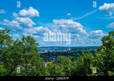 Germania, Weingarten monastero città skyline case vista panoramica aerea vicino ravensburg Foto Stock