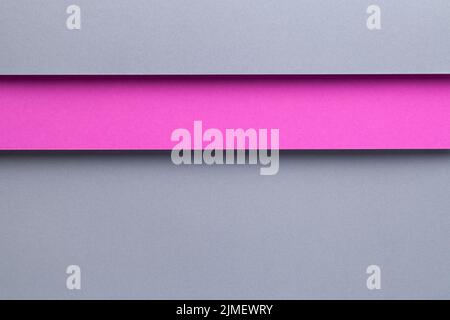 Strati di carta sfondo composizione geometrica astratta grigia Foto Stock