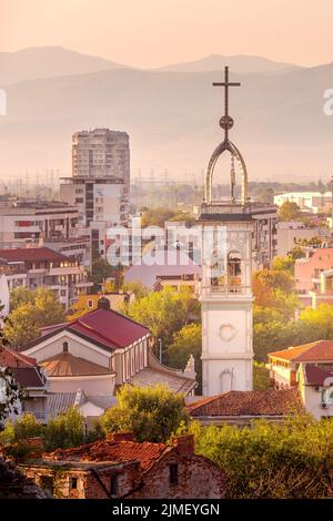 Panorama della città di Plovdiv, Bulgaria Foto Stock