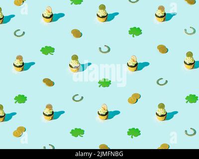 Cibo per il giorno di San Patrizio, modello isometrico Foto Stock