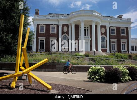 Residenza di rinascita classica progettata da Abram Garfield Hunter Museum of American Art a Chattanooga, Tennessee. Foto Stock