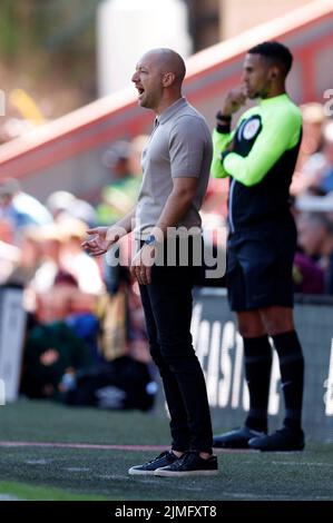 Charlton Athletic manager ben Garner durante la partita della Sky Bet League One a The Valley, Londra. Data foto: Sabato 6 agosto 2022. Foto Stock