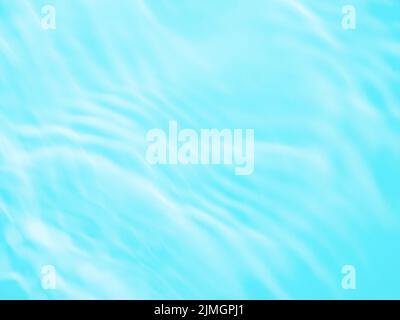 Ondola la texture dell'acqua con le ombre sul blu Foto Stock