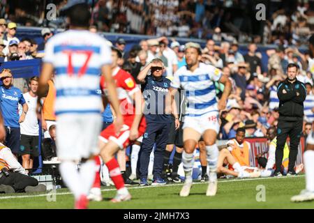 Londra, Regno Unito. 06th ago 2022. Chris Wilder, direttore di Middlesbrough, osserva l'azione a Londra, Regno Unito il 8/6/2022. (Foto di Arron Gent/News Images/Sipa USA) Credit: Sipa USA/Alamy Live News Foto Stock