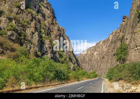 Gola del fiume Amaghu, Armenia Foto Stock