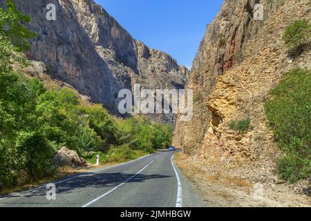 Gola del fiume Amaghu, Armenia Foto Stock