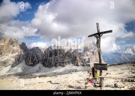 Dolomiti il gruppo montuoso delle Tofane Foto Stock