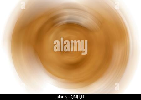 Abstract di sfondo beige cerchio spin radiali di Motion Blur. Foto Stock