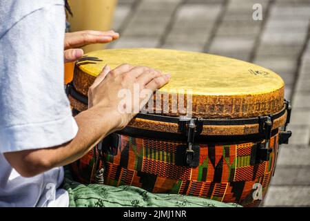 Immagine del tamburo (bango) Foto Stock