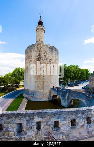 La storica torre rotonda Foto Stock