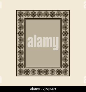 Cornice ornamentale vettoriale. Cornice vettoriale vintage Illustrazione Vettoriale