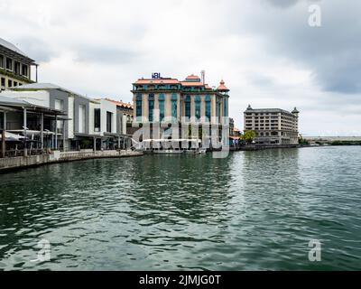 MAURITIUS- PORT LOUIS, 2020, Marzo, 10th, Vista della città vecchia Port Louis, Mauritius, Africa Foto Stock