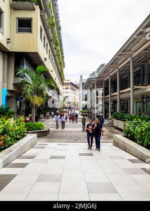 MAURITIUS- PORT LOUIS, 2020, Marzo, 10th, Vista della città vecchia Port Louis, Mauritius, Africa Foto Stock