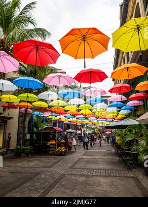 MAURITIUS- PORT LOUIS, 2020, Marzo, 10th, Vista della città vecchia Port Louis, Mauritius, Africa Foto Stock